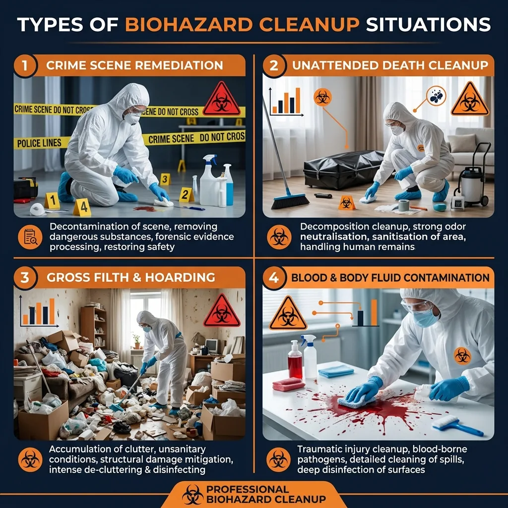 Biohazard Cleanup Blog Fort Worth - What is biohazard cleanup — types of biohazard situations requiring professional remediation in Fort Worth TX
